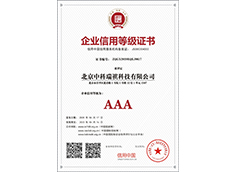 企業(yè)信用等級(jí)證書